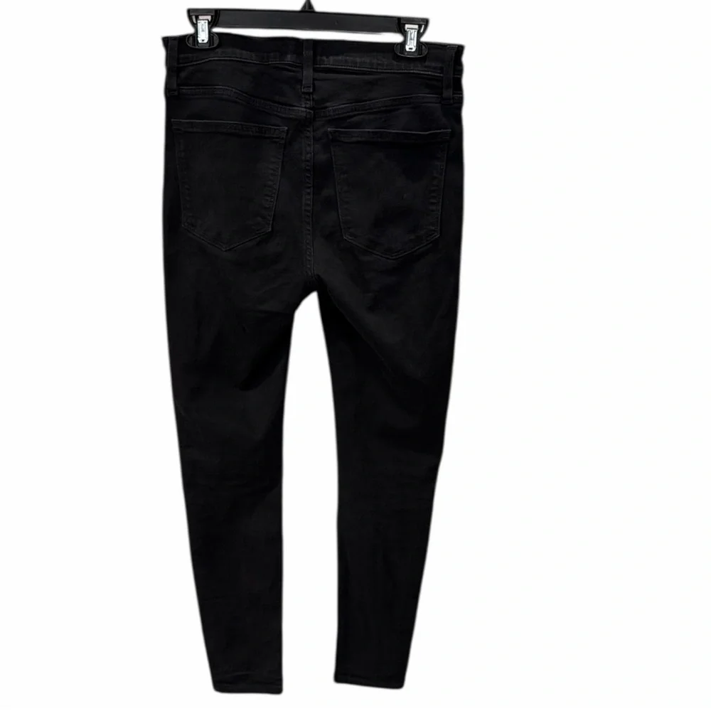 Madewell Roadtripper High Rise Skinny Jeans Black Magic Pockets Stretch Size 28 - Picture 5 of 12